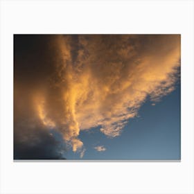 Glowing sunset clouds Canvas Print