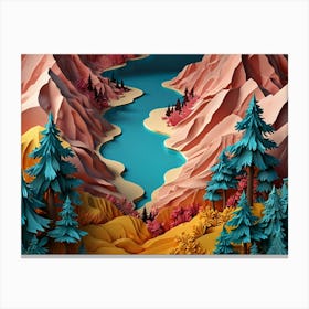 Paper Art Canvas Print