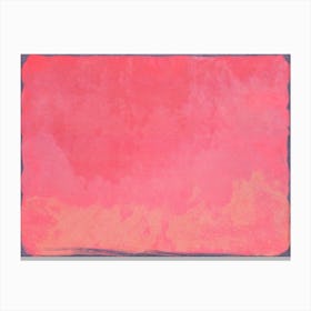 Minimal Abstract Fuschia Colorfield Painting 1 Canvas Print