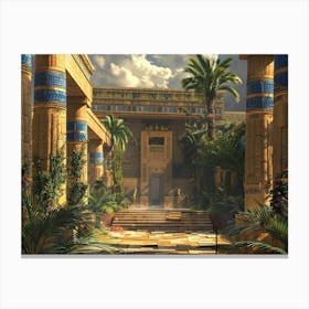 Egyptian Temple 14 Canvas Print