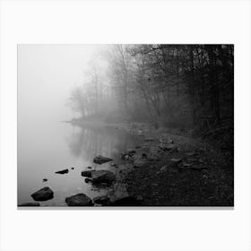 Foggy Lake Canvas Print