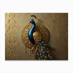 Peacock Wall Art Canvas Print