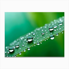 Waterdrops On Plants 12 Canvas Print