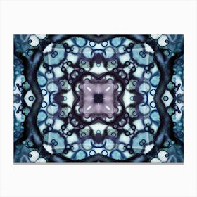 Modern Art Sky Blue Pattern Canvas Print