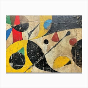 Contemporary Artwork Inspired By Joan Miro 3 Canvas Print