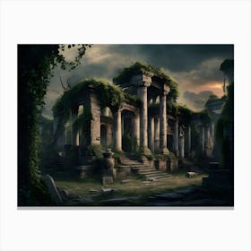 Ruins Of An Ancient City Canvas Print