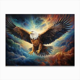 Eagle In Flight 1 Canvas Print