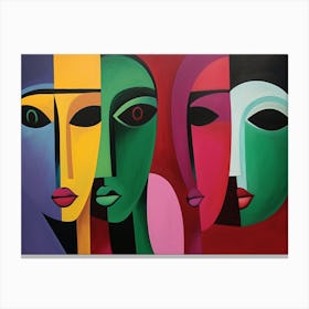 Four Faces 1 Canvas Print