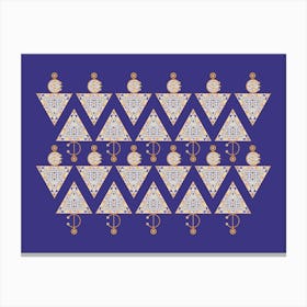 Aztec Geometric Pattern Canvas Print