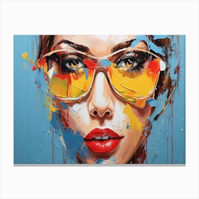 Woman In Sunglasses 16 Canvas Print