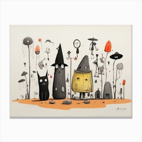 Spooky Witches Canvas Print