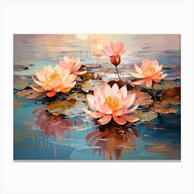 Lotus Flower Painting 2 Canvas Print