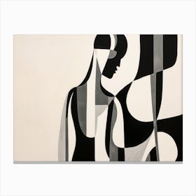 Diktorrr A Black And White Drawing Of A Man In The Shape Of A B F226dd89 330e 4eca 9345 87730cdd0ddf Topaz Enhance Canvas Print