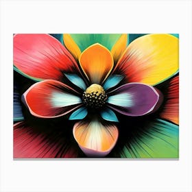 Abstract flower painting 1 Canvas Print