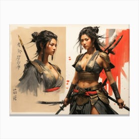 Samurai Warrior Canvas Print