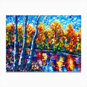 Magical Dream Forest Reflection Canvas Print
