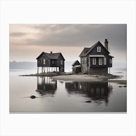 House On The Island Canvas Print