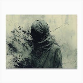 Man In A Hood Canvas Print