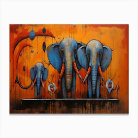 Elephants 1 Canvas Print