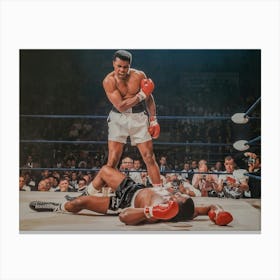 MUHAMMAD ALI VS SONNY LISTON Canvas Print