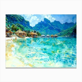 Bora Bora 4k - Tropical Weather Canvas Print