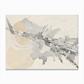 Abstract Architectural City Canvas Print