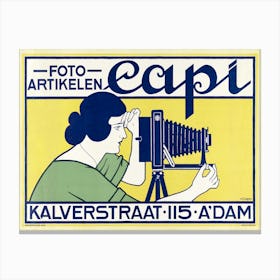 Photo Articles Capi; Kalverstraat 115 Amsterdam (18), Johann Georg Van Caspel Canvas Print