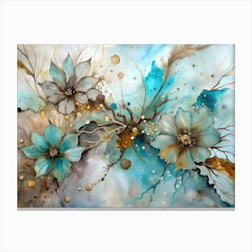 Watercolor Flowers Canvas Print