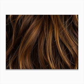 Brown Hair Texture Canvas Print