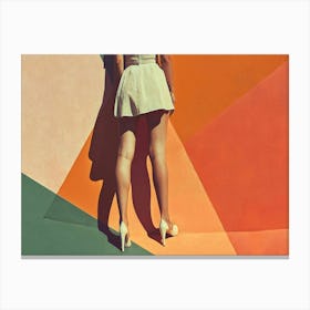 Woman In High Heels Canvas Print