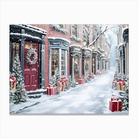 Christmas In New York City Canvas Print