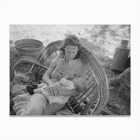 Untitled Photo, Possibly Related To Wife And Child Of Itinerant Cane Furniture Maker And Agricultural Day Laborer 1 Canvas Print