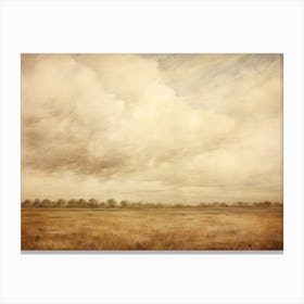 Rustic Scenery Oil Painting Canvas Print
