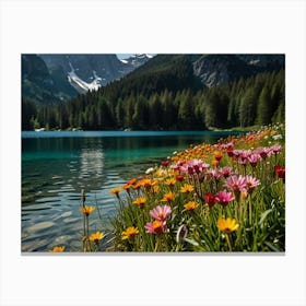 Dolomite Lake Canvas Print