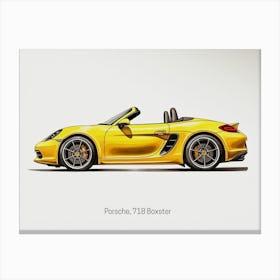 Porsche 718 Boxster Car Style Canvas Print