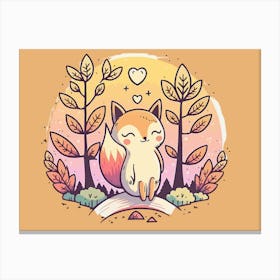 Cute Fox 1 Canvas Print