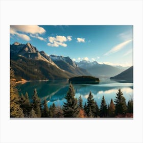 Mountain Lake Canvas Print