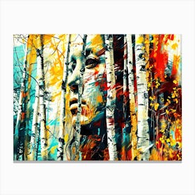 Indigenous Forest - Birch Trees Canvas Print