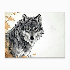 Fantasy Illustration Of A Wild Animal Lion 2 Canvas Print