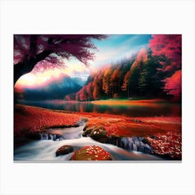 Autumn River Canvas Print