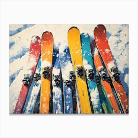 Ski Decor 3 Canvas Print