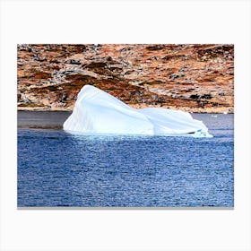 Iceberg In The Water ((Greenland Series) Canvas Print