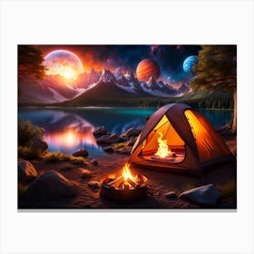 The Perfect Camping Spot 4 Canvas Print