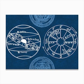 Astronomy Wall Art - Alchemy constellations poster Canvas Print