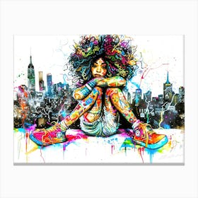 Little Miss Magic - Urban Grace Canvas Print