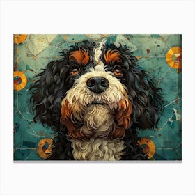 Bernedoodle Fine Art Portrait 2 Canvas Print