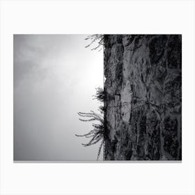 Low Angle View Of Part Of Ancient Stone Wall Canvas Print