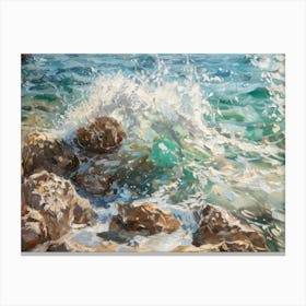 Ocean Crashing 6 Canvas Print