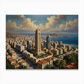 Beirut City 3  Canvas Print