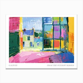 Galway From The Window Series Poster Painting 3 Canvas Print